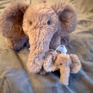 Jellycat Plush Smudge Elephant Mama & baby